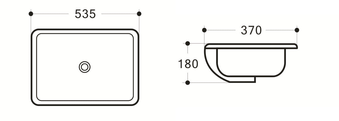 TE449 - Under Counter Basin
