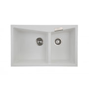 Carysil CGDB White Double Bowl Granite Kitchen Sink 800*500mm