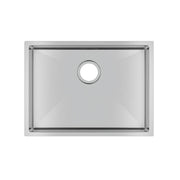 304 Stainless Steel Hand-made Single Bowl Kitchen Sink(Round Edges) 600*450*230mm
