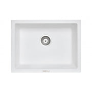 Carysil White Single Big Bowl Granite Kitchen Sink 610*457mm