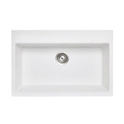 Carysil Waltz White Single Bowl Granite Kitchen Sink 680*500*202mm