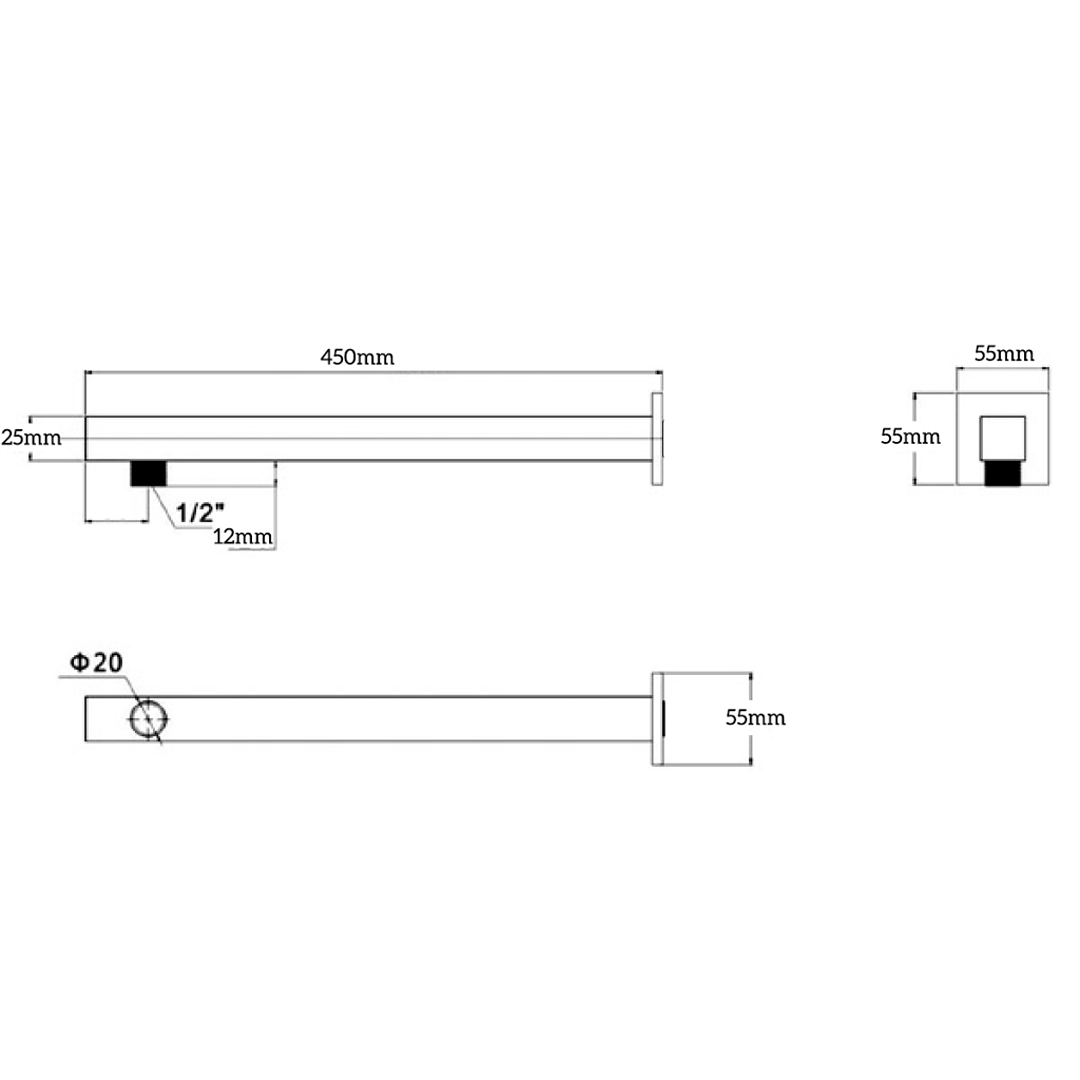 Cresta Wall Shower Arm