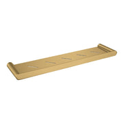 Esperia Solid Brass Brushed Yellow Gold Towel Shelf
