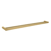 Esperia Brushed Yellow Gold Solid Brass Double Towel Rail 800mm
