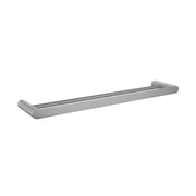 Norico Esperia Brushed Nickel Solid Brass Double Towel Rail 600mm