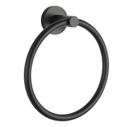 Norico Pentro Matte Black Round Wall Mounted Round Hand Towel Ring