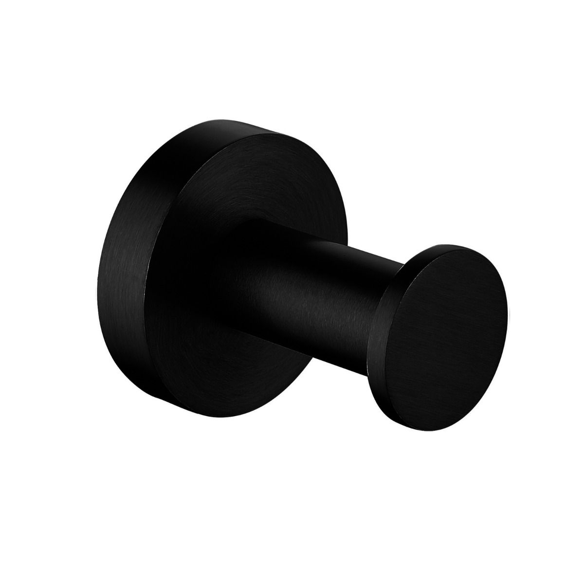 Norico Pentro Matte Black Round Robe Hook