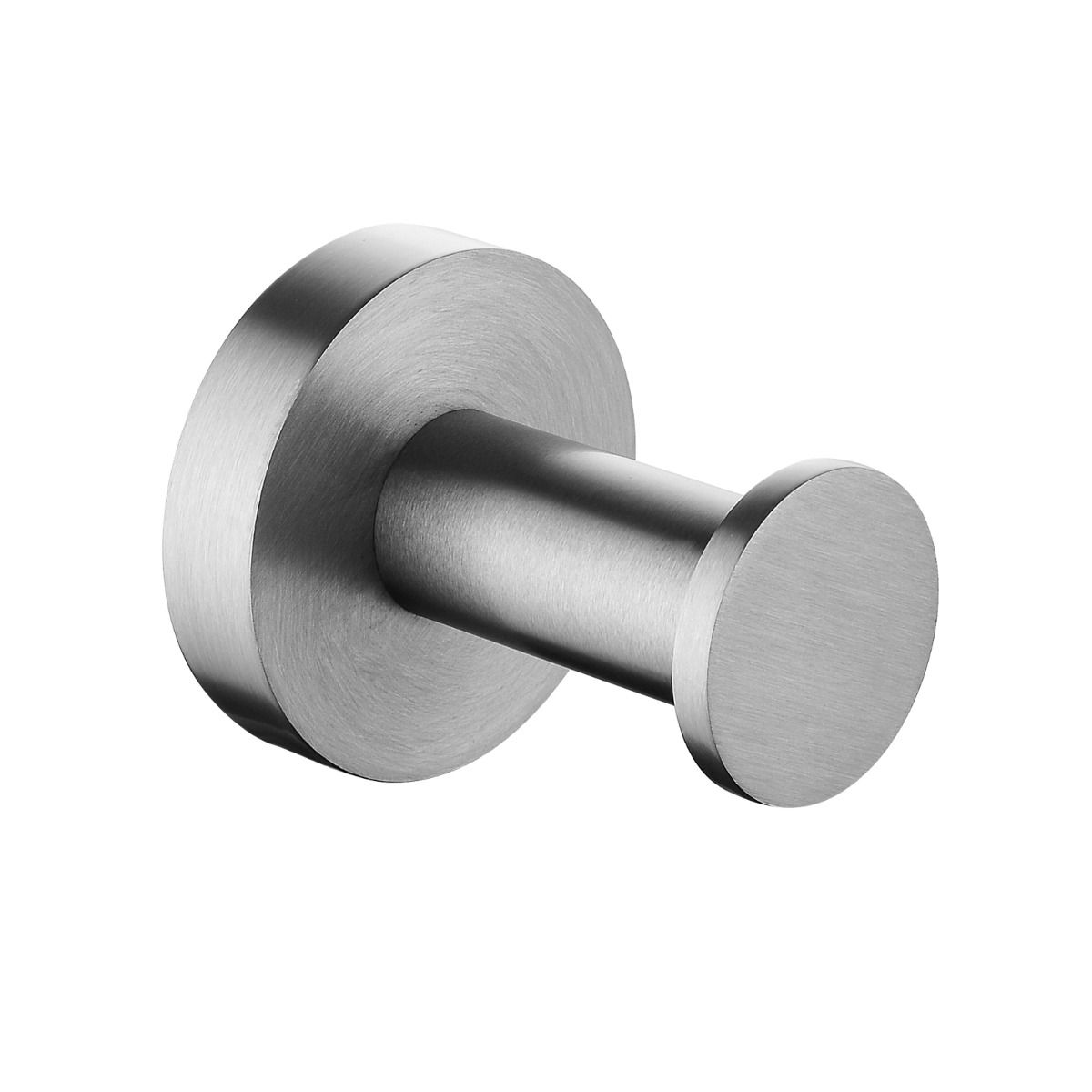 Norico Pentro Brushed Nickel Round Robe Hook