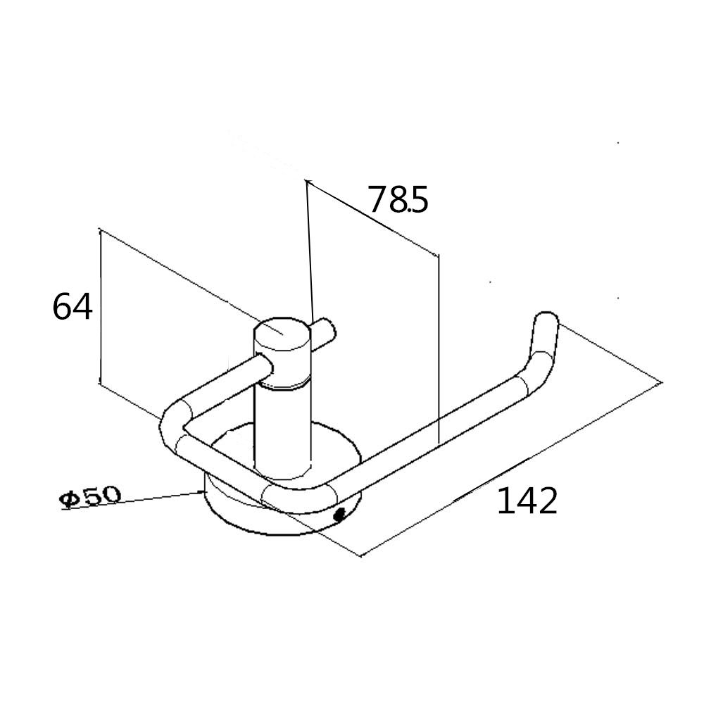 Norico Pentro Gun Metal Grey Toilet Roll Holder