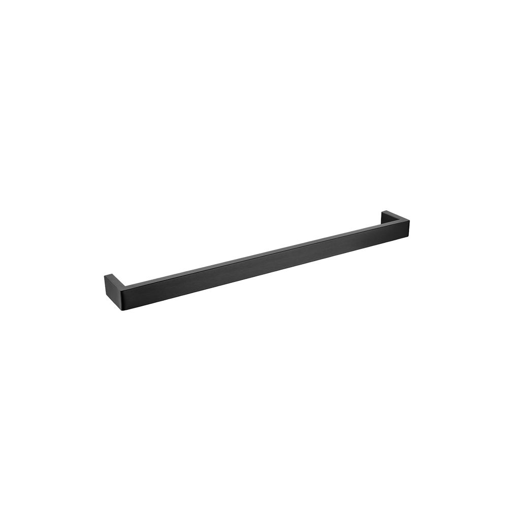 Norico Cavallo Matte Black Square Single Towel Rail 600mm