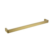 Norico Cavallo Brushed Yellow Gold Square Single Towel Rail 600mm