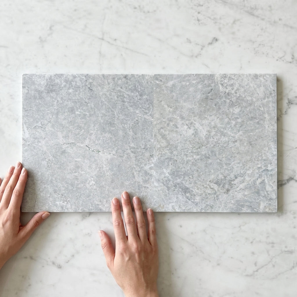 BHCA15 Tundra Blue Honed Marble 914x457x15