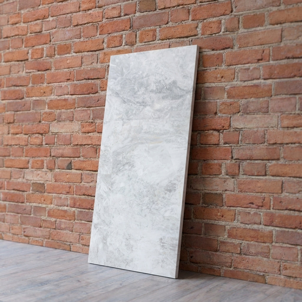 BHCA16 Nimbus White Honed Marble 914x457x15