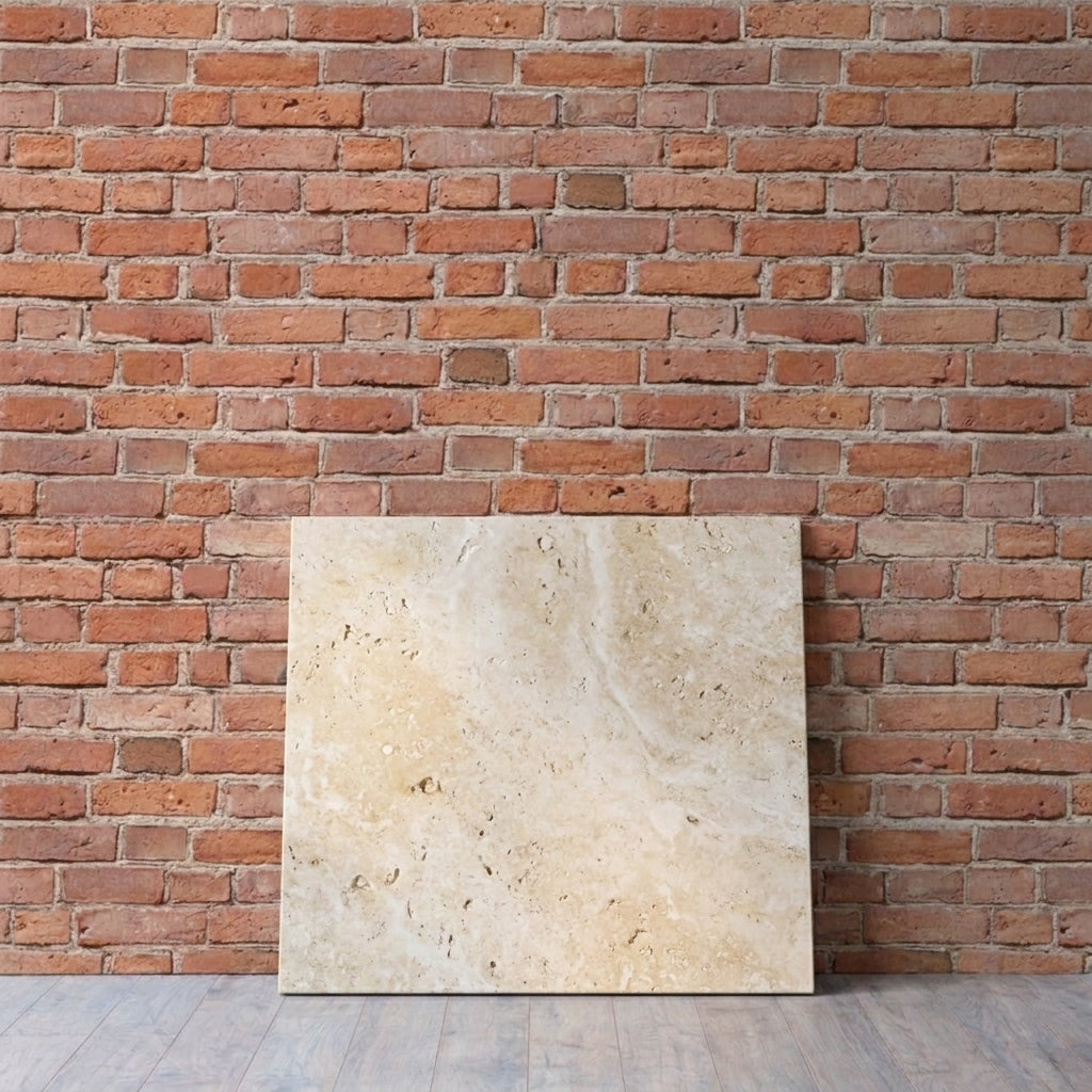 BHCA3 Natural Blend 610x610x12mm Honed and Filled Travertine