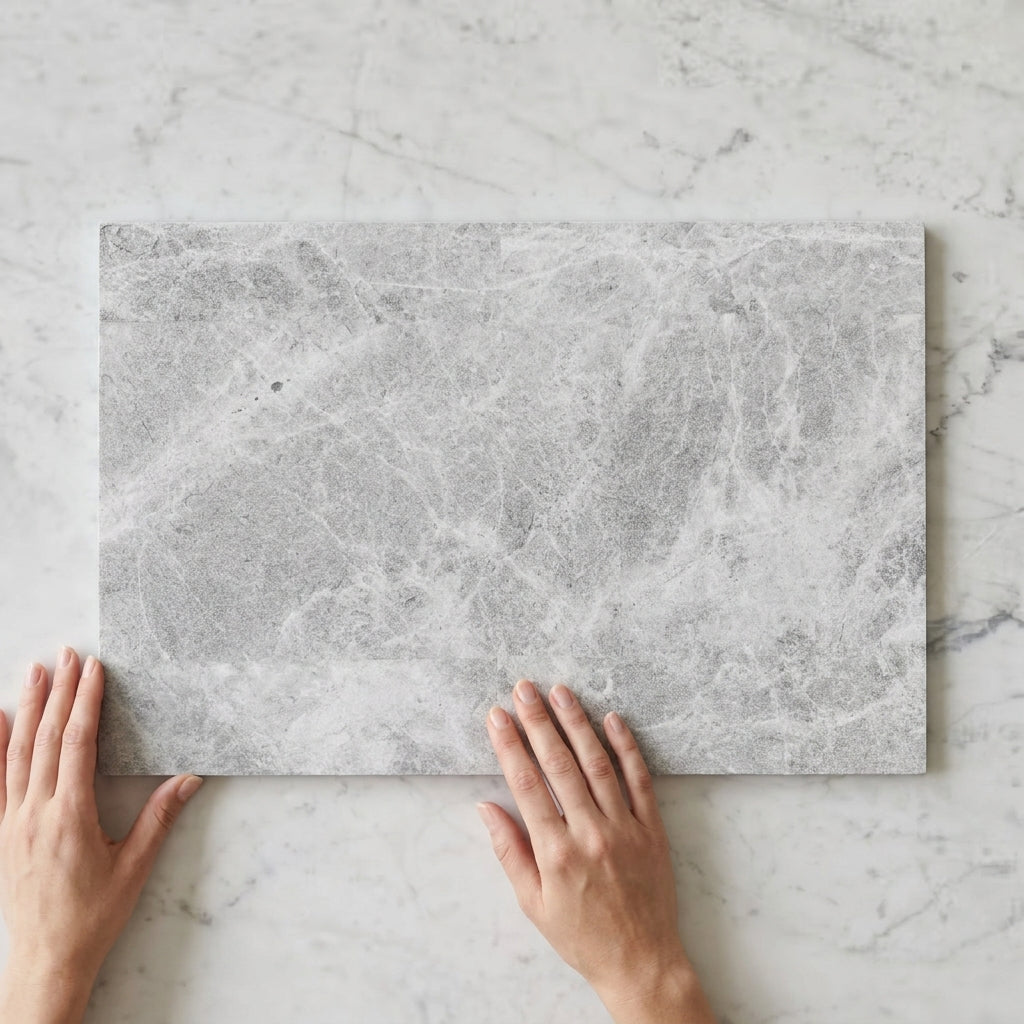BHCA5 Tundra Grey Sandblasted Marble 610x406x30