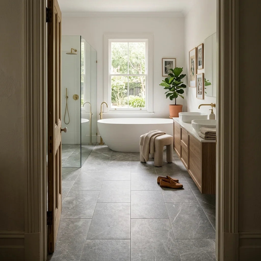 BHCA6 Antislip Marble 610x406x15 — ensuite bathroom