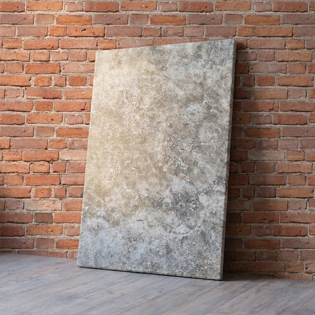 BHCA7 Silver Tumbled Travertine 610x406x12