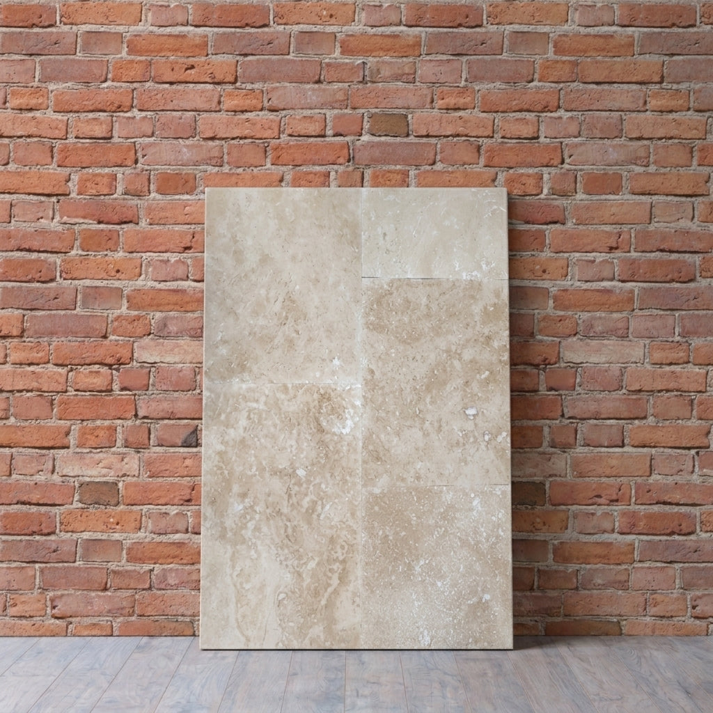 BHCA9 Natural Blend Honed &amp; Filled Travertine 610x406x12