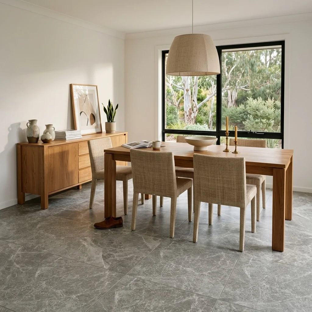 BHCI06 TUNDRA GREY STONE SATIN 600 X 600 — dining room