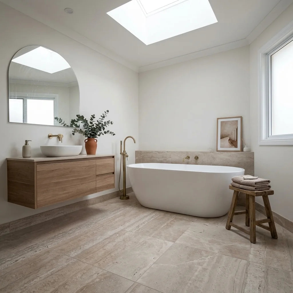 BHCI08 TORRES BEIGE 600X1200MM POLISHED — main bathroom
