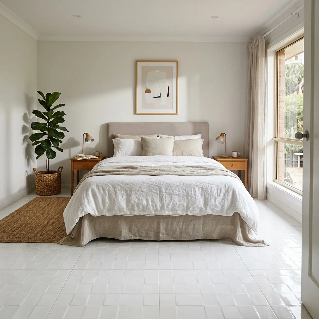 BT182 / BHCN1519 CUBE WHITE 600X300 POLISHED — bedroom