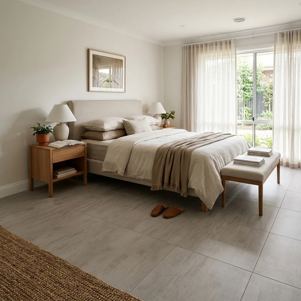 BHCS100 LINK TAUPE 600X600 MATT — bedroom
