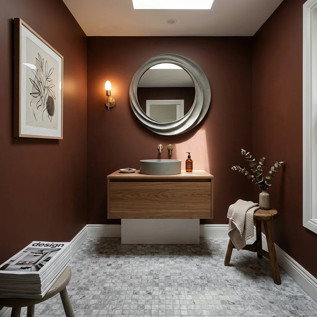 BHCS122 PARADISE TUNDRA GREY SQUARE MOSAIC — powder room