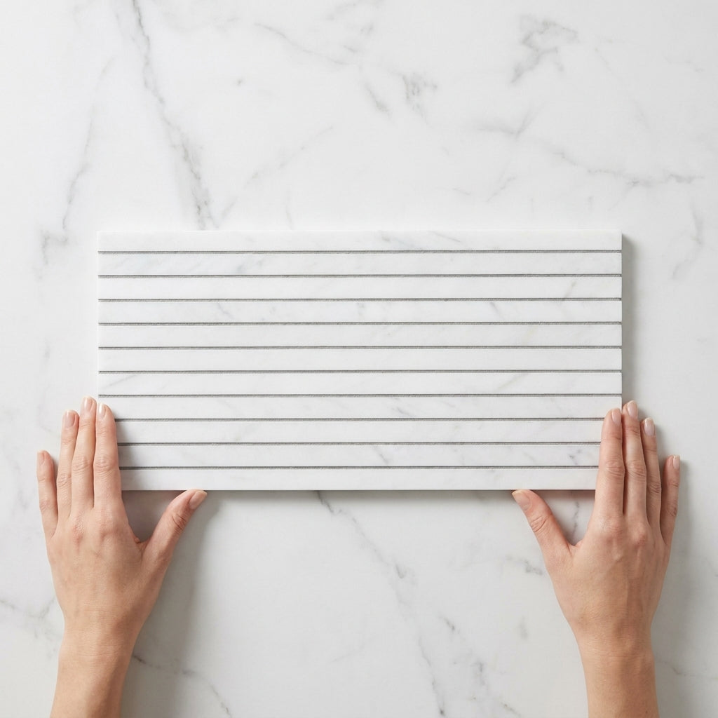 BHCS124	PARADISE TUNDRA WHITE  FINGER MOSAIC