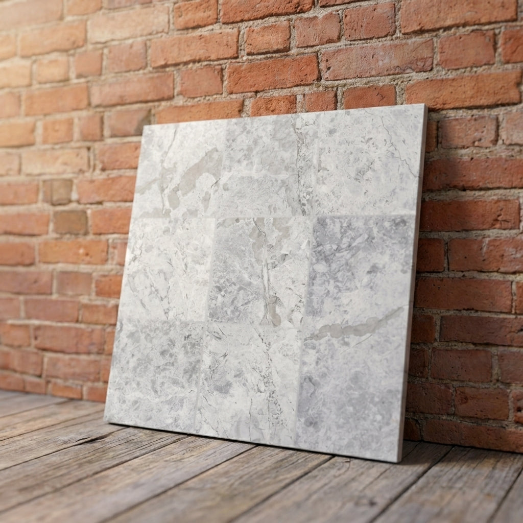 BHCS126	PARADISE TUNDRA WHITE SQUARE MOSAIC