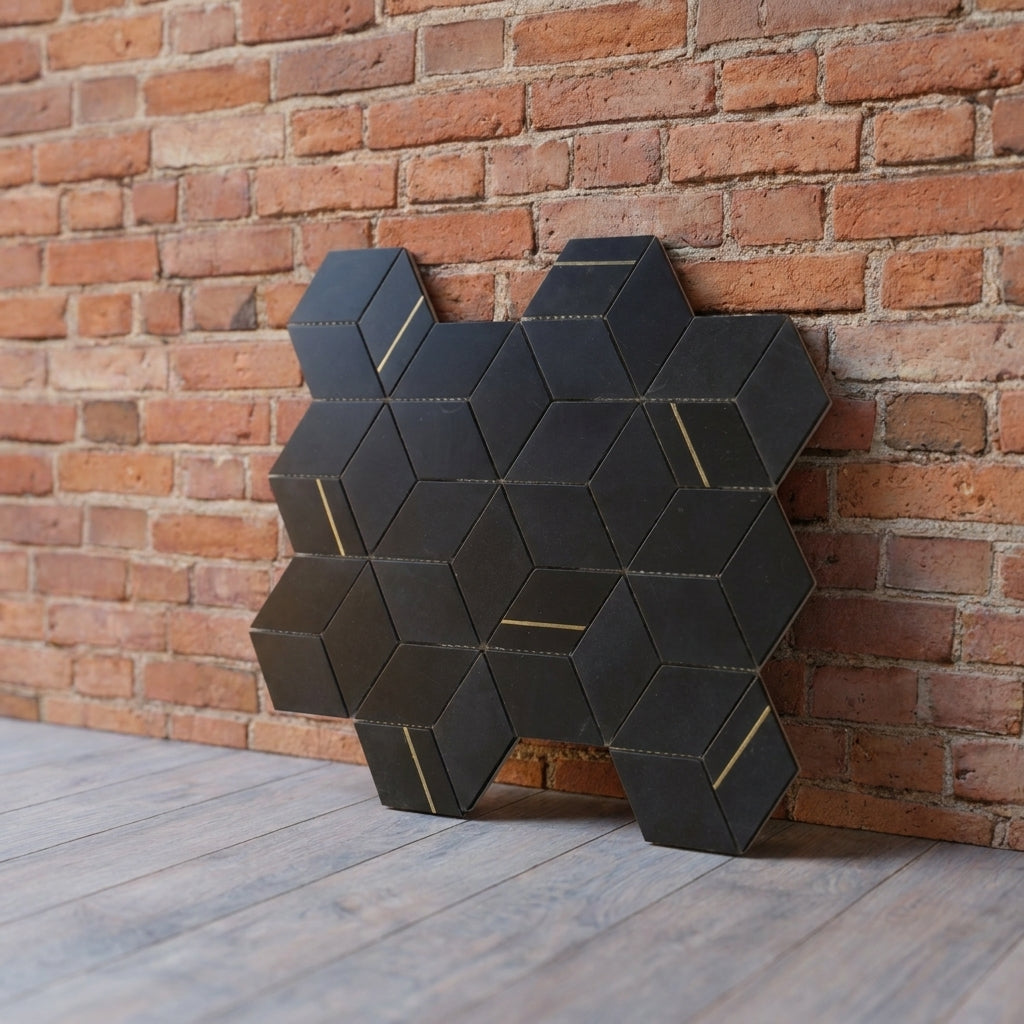 BHCS34 CUBIC NERO MARQUINA 345X298 HONED