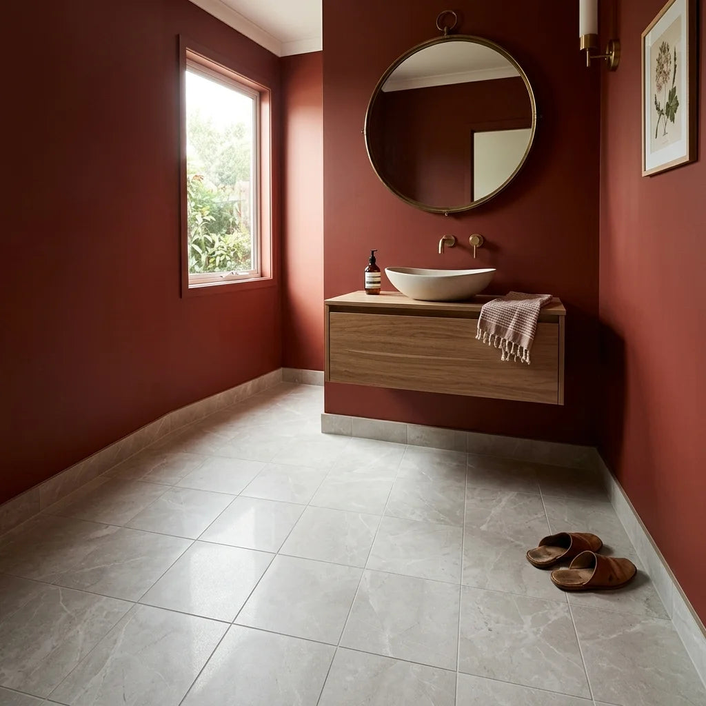 BHCS4 ELEGANT L GREY 600X600 POLISHED — powder room