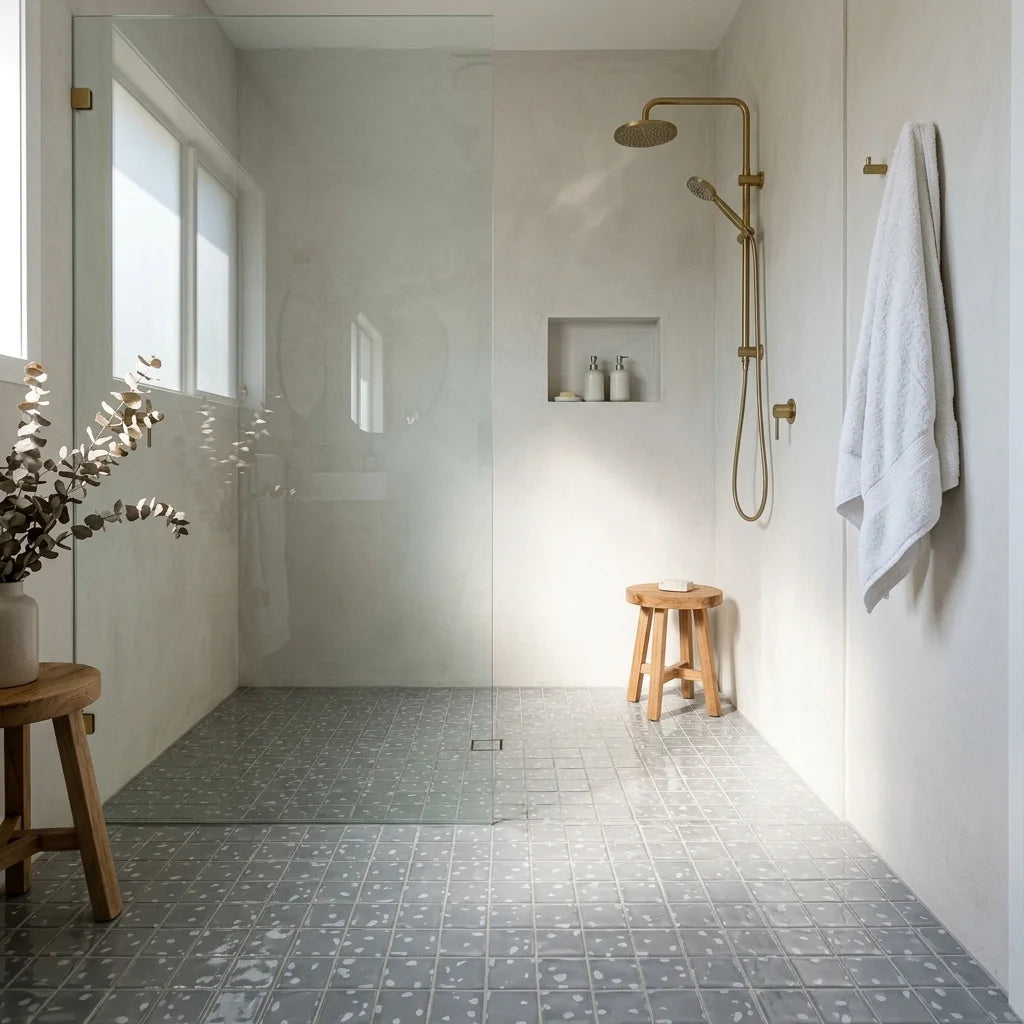 BHCS53 100x100x9 GLOSS — walk-in shower