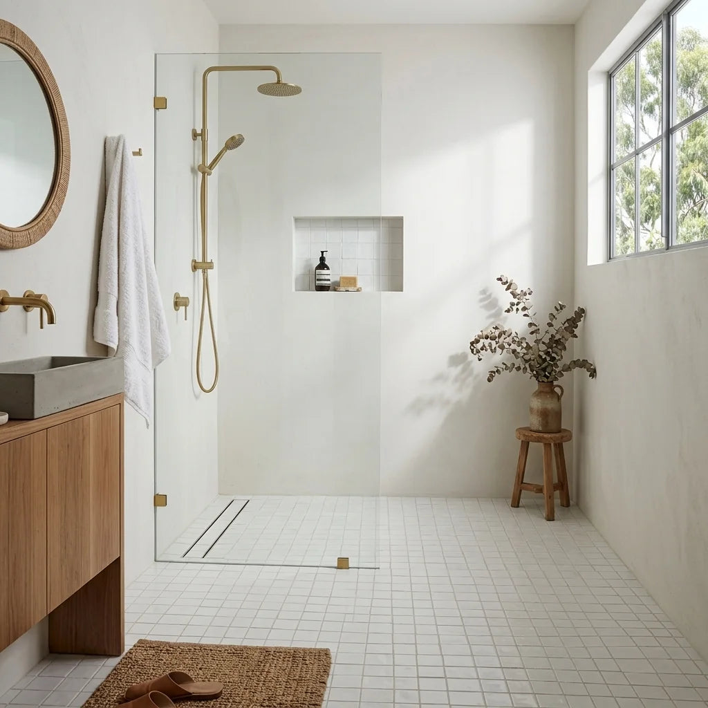BHCS56 100x100x9 GLOSS — walk-in shower
