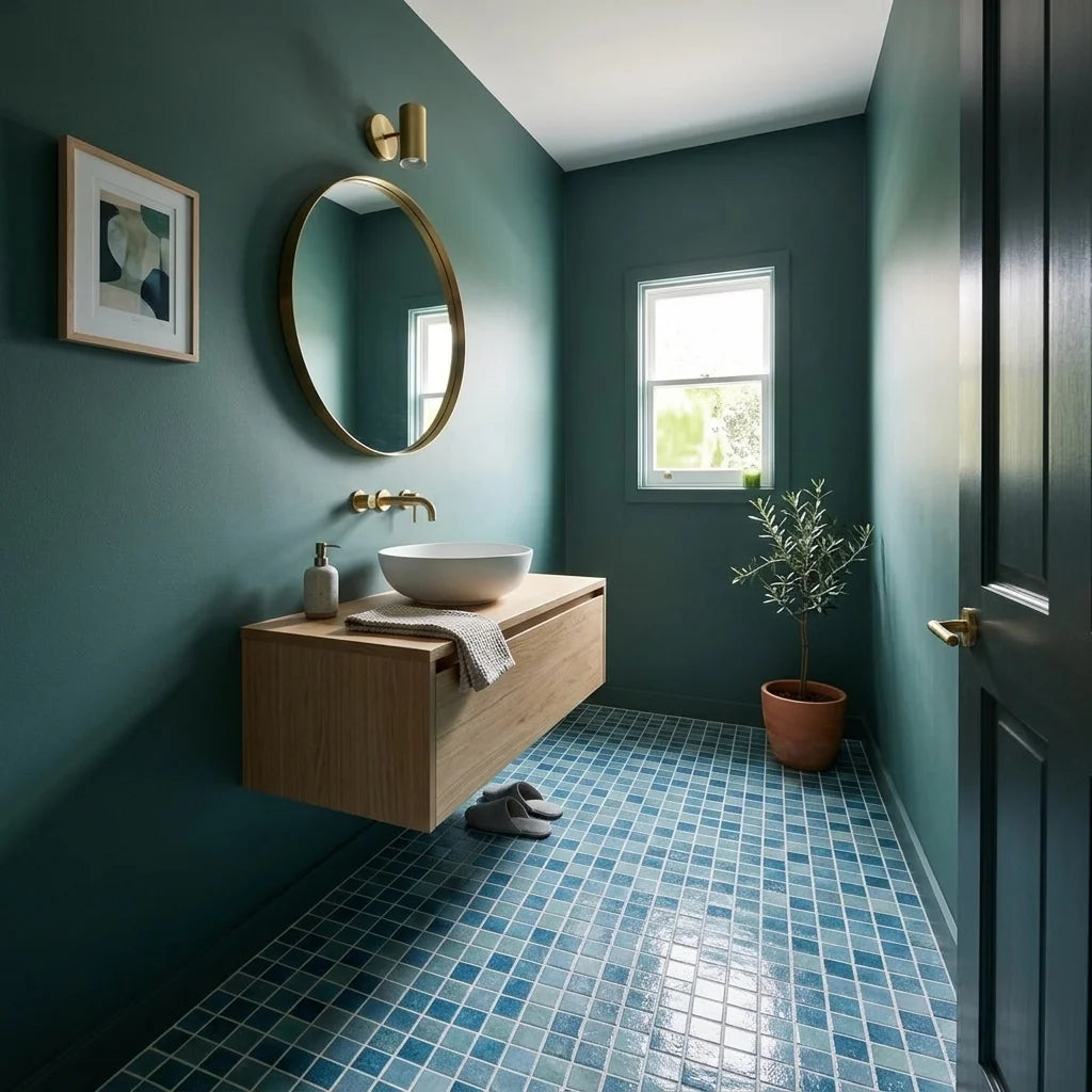 BHCS71 2.5X2.5 SPINY SPIRIT GREEN MIX — powder room