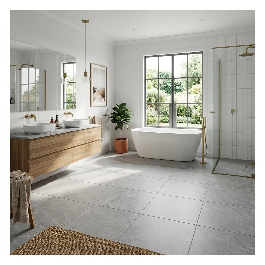 BHCV10 EASY CINDER 600X600 LAPPATO — ensuite bathroom