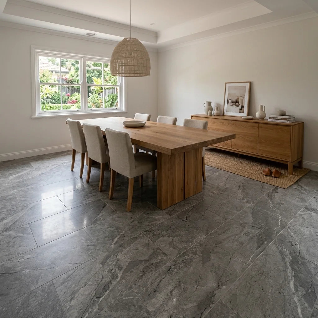 BHCV148 MYSTERY GREY 600X300 POLISHED — dining room