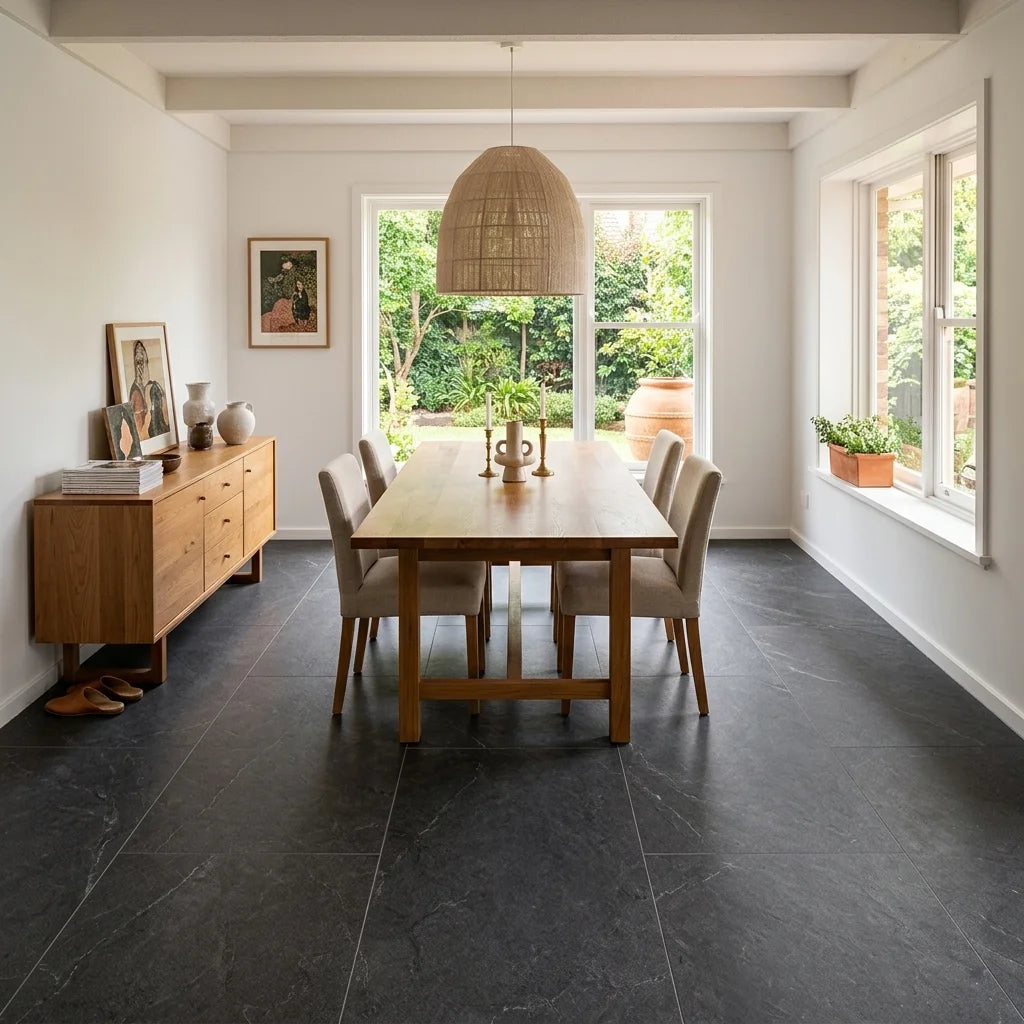 BHCV15 EASY COAL LAPPATO 600 X 1200MM — dining room
