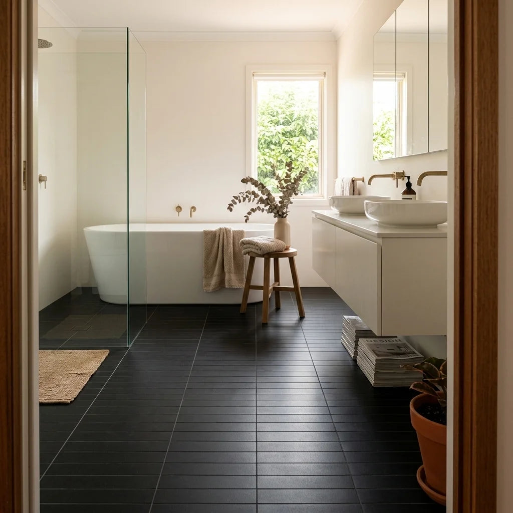 BHCV154 Bar Black MATT 32.5*145 — ensuite bathroom