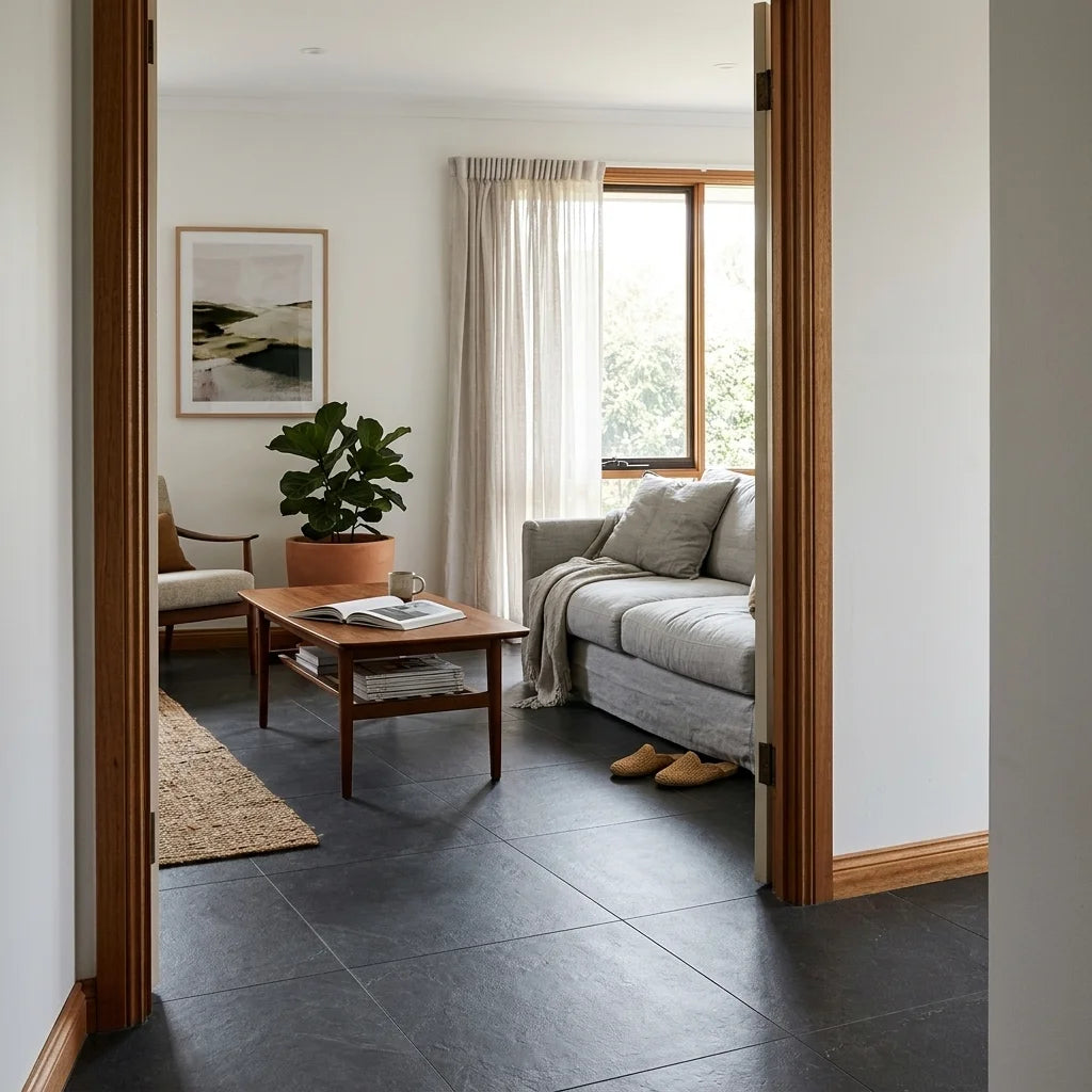 BHCV16 EASY COAL 600X600 LAPPATO — living room