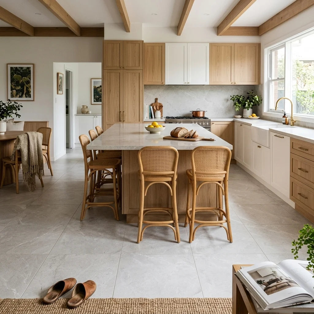 BHCV25 EASY MOON SMART-TECH 600X600 MATT — open-plan kitchen