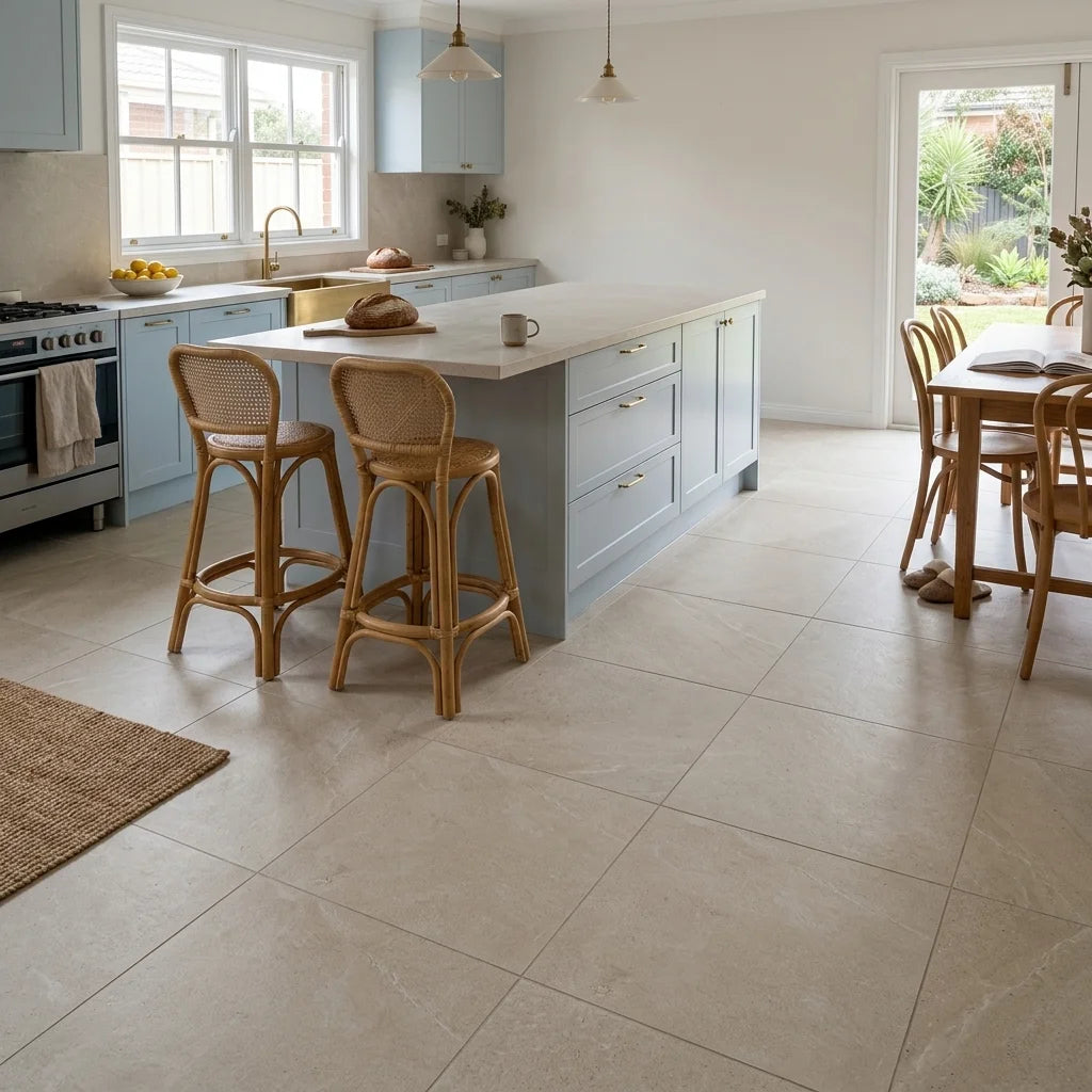 BHCV31 EASY SAND SMART-TECH 600X600 MATT — open-plan kitchen