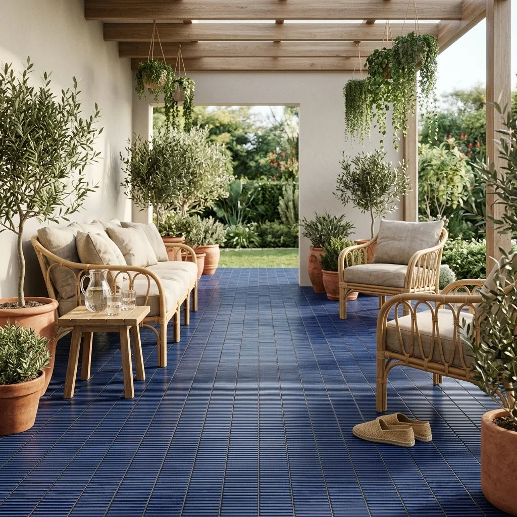 BHCV66 MINI KIT KAT DARK BLUE MOSAIC 282*308 — covered patio