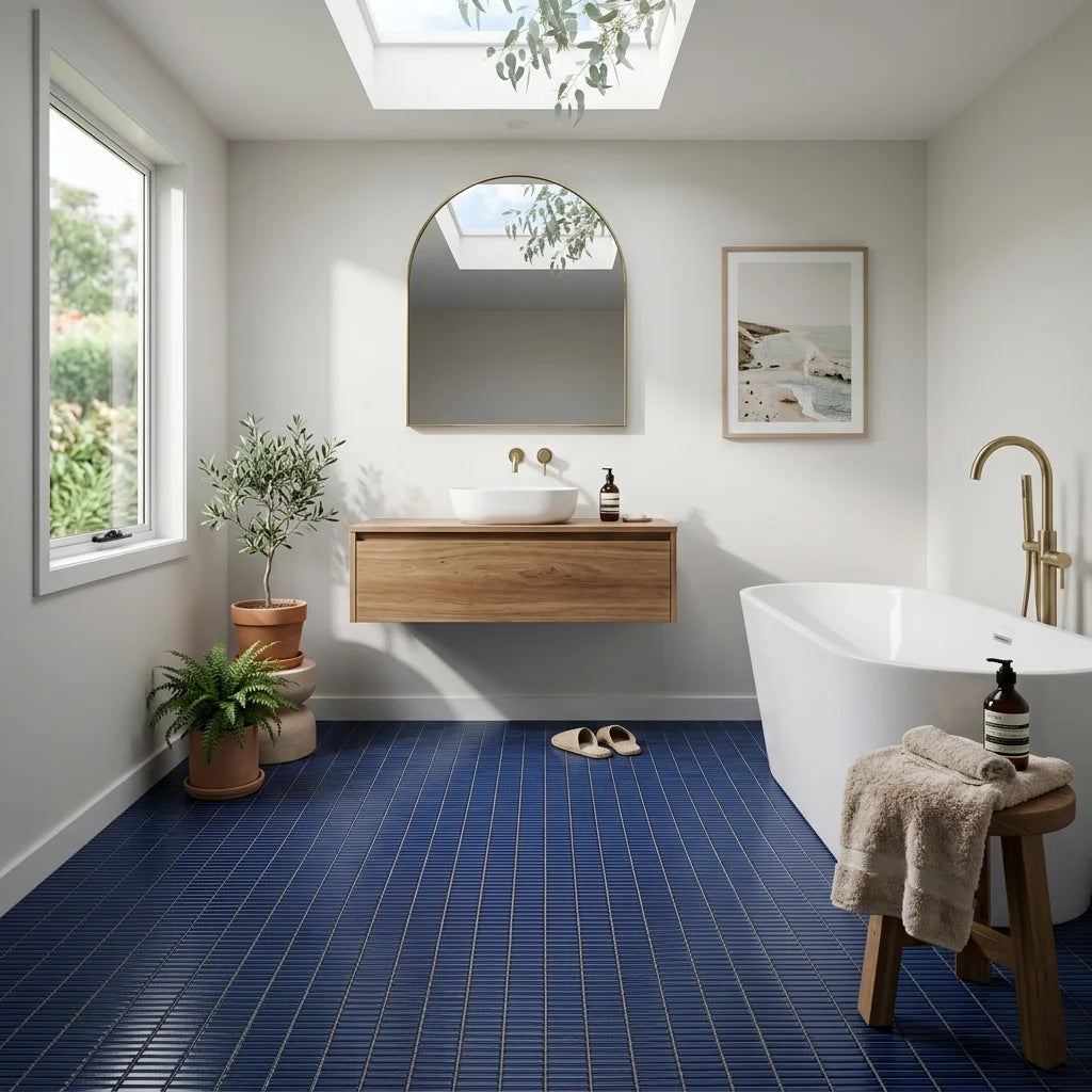 BHCV66 MINI KIT KAT DARK BLUE MOSAIC 282*308 — main bathroom