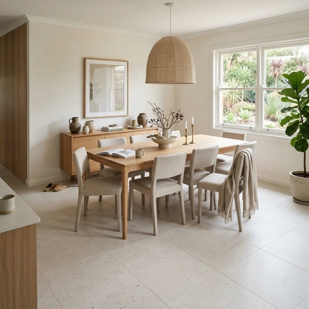 BHCV73 SPAIN BIANCO 600X600 MATT — dining room