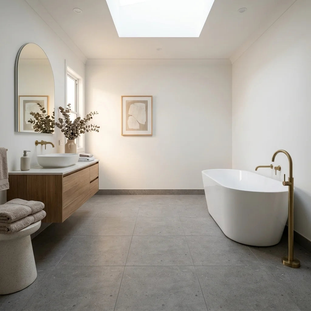 BHCV74 SAPAIN ASHS 600X600 MATT — main bathroom