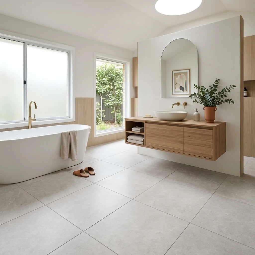 BHCV77 BERLINE BONE 600X600 MATT — main bathroom