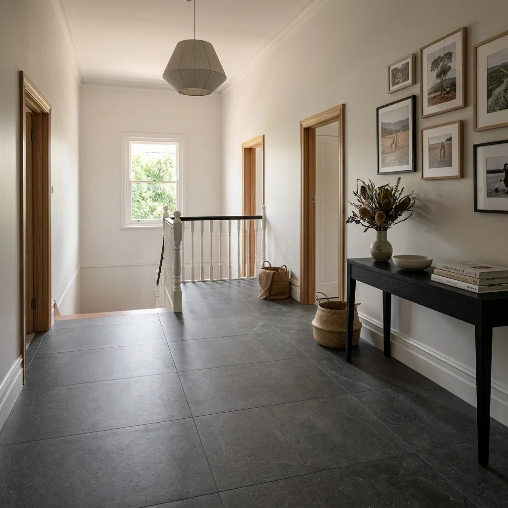 BHCV82 BERLINE SMOKE 1200X600 MATT — stair landing