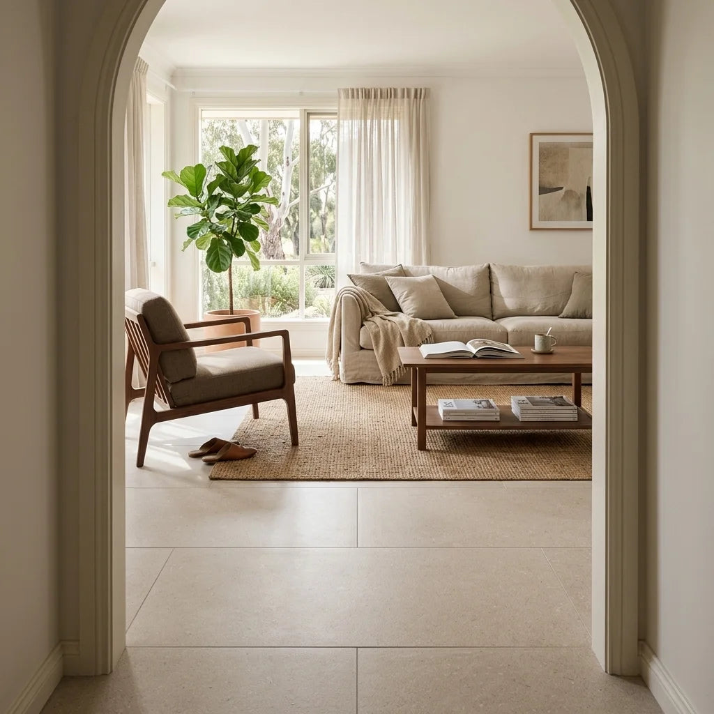 BHCV85 SPARKLE BEIGE 1200X600 MATT — living room