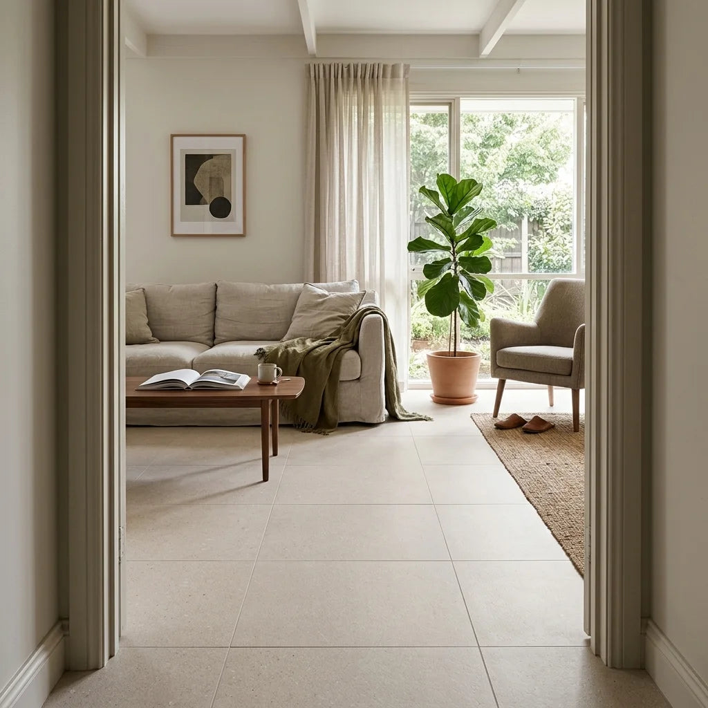 BHCV86 SPARKLE BEIGE 600X600 MATT — living room