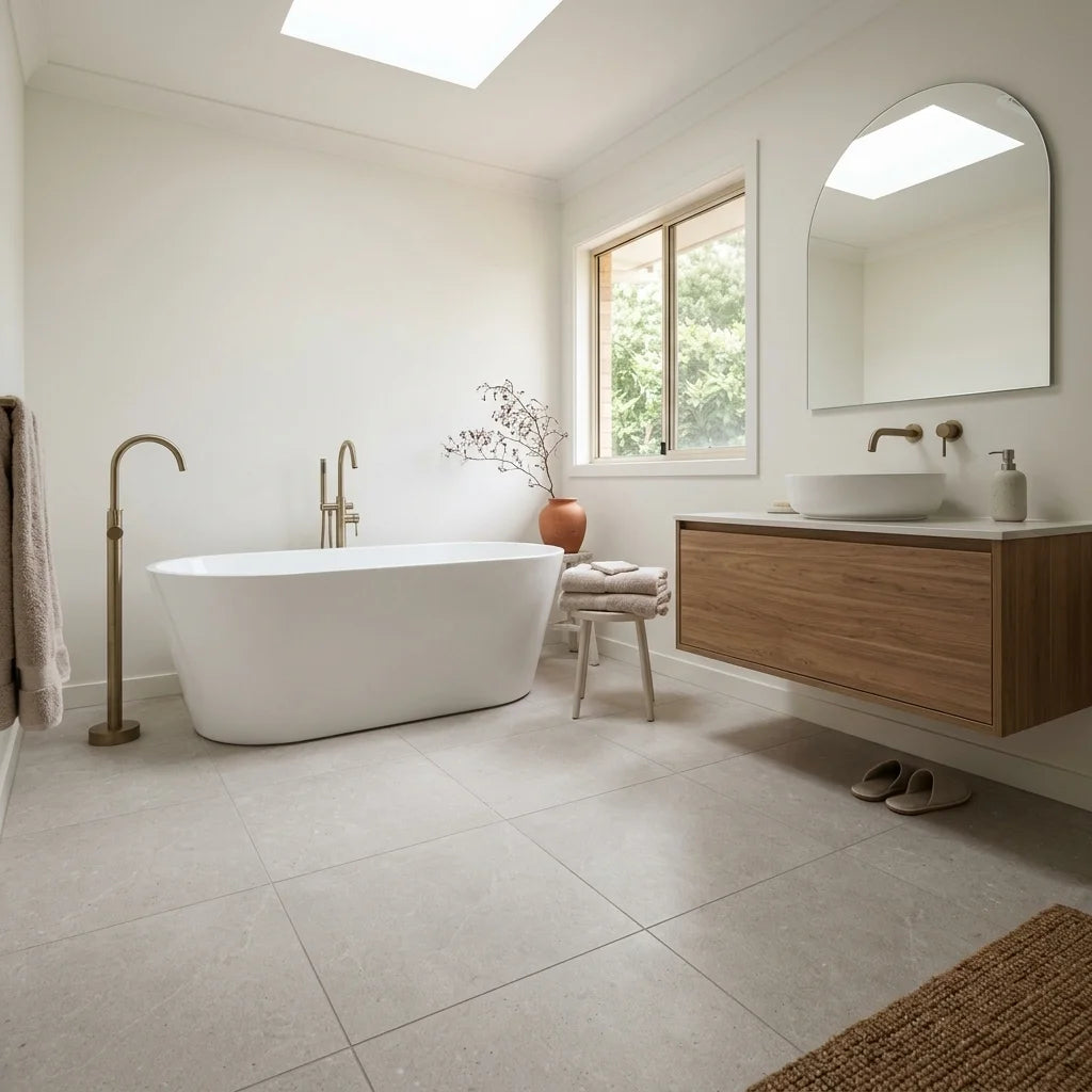 BHCV92 BERLINE BONE 600X600 LAPPATO — main bathroom